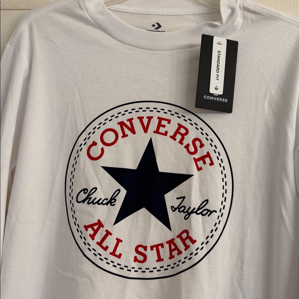 Converse Men's Long-sleeved Tee Shirt Top - Picture 9 of 9